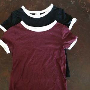 H&M Bundle of 2 T-Shirts. Size XS